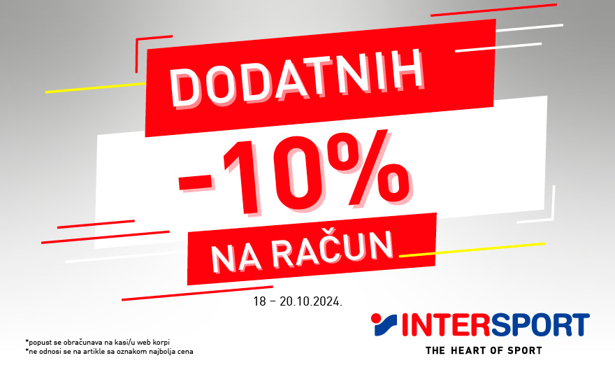 DODATNIH 10% U INTERSPORTU 🙌🏻
