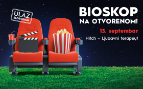 🎬BIOSKOP NA OTVORENOM ,  13. septembar🎬