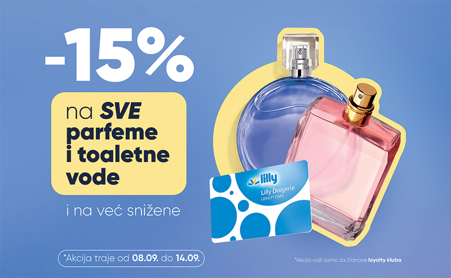 Lilly – 15% na parfeme i toaletne vode