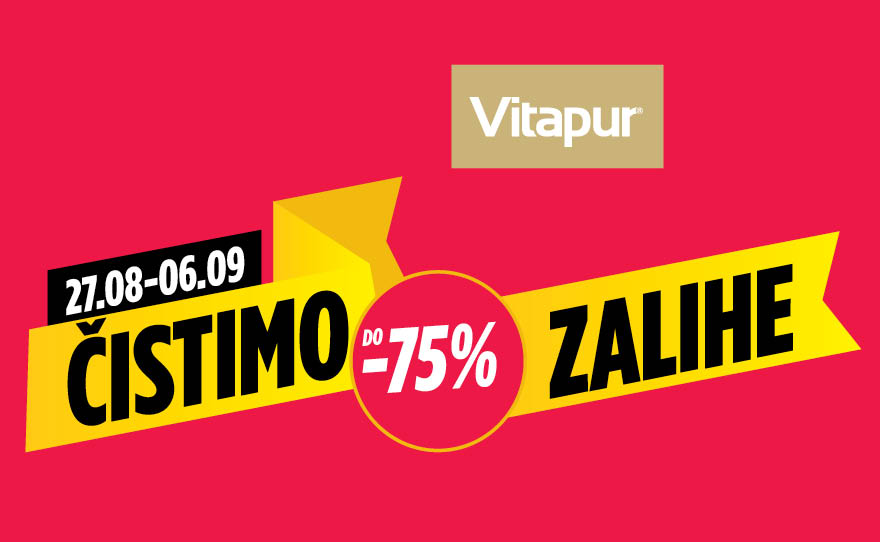 Vitapur – Čistimo zalihe, popusti do 75%