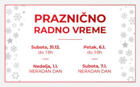 Radno vreme #BIGKruševac centra za vreme predstojećih praznika