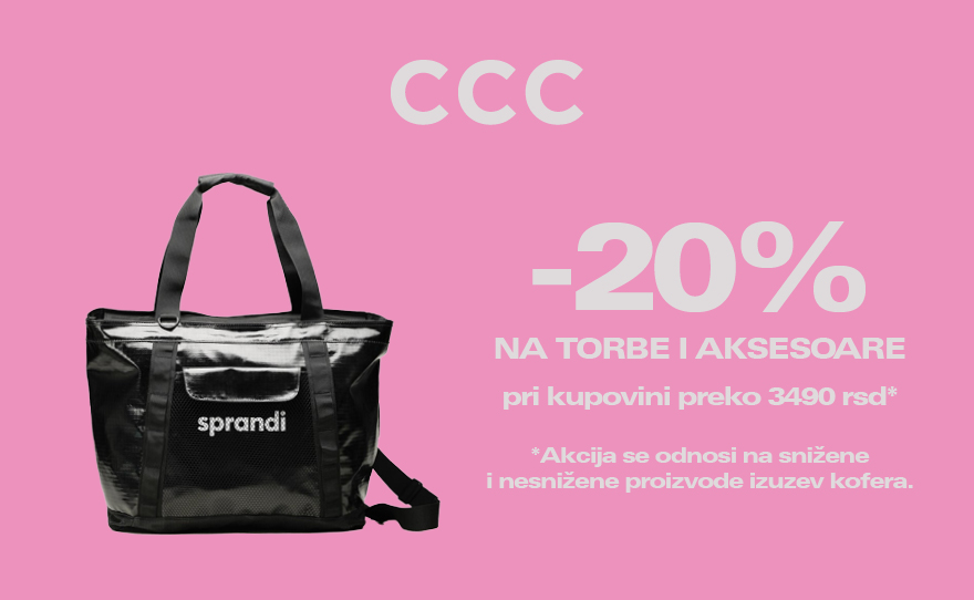 Ostvarite popust od -20% na torbe i aksesoare