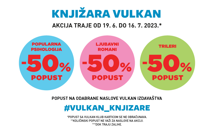 50% POPUSTA u Vulkan knjižarama!