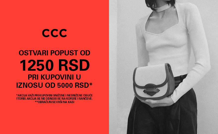 CCC – ostvari popust pri kupovini u iznosu od 5000 RSD!