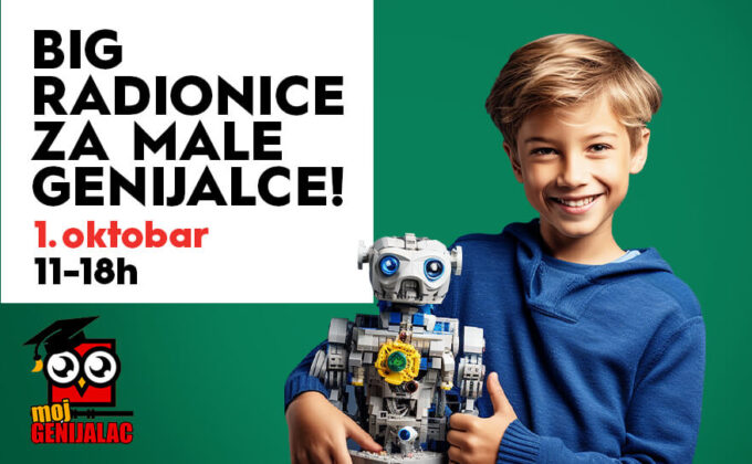 📢 RADIONICE ZA MALE GENIJALCE, 01. oktobar 📢