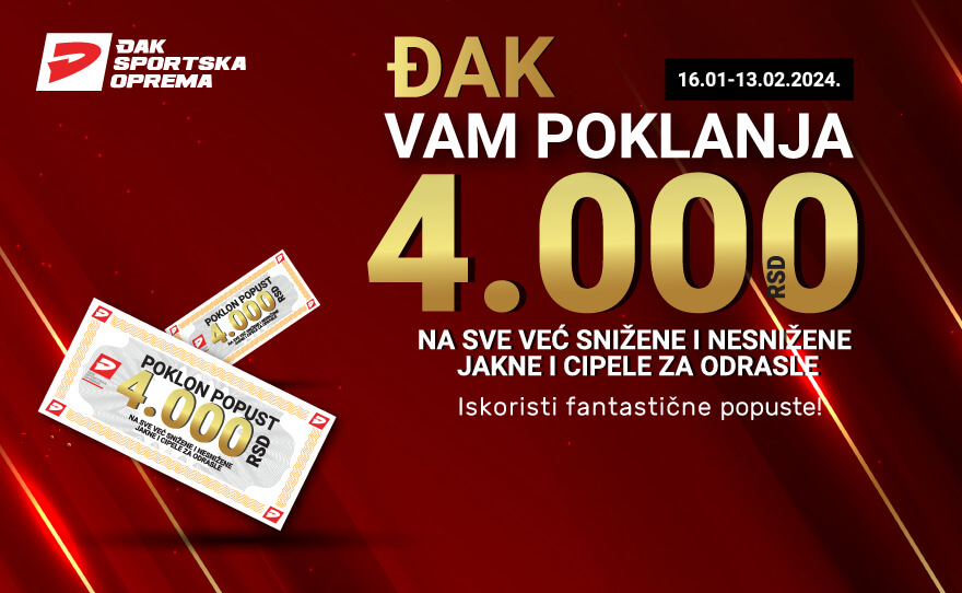 Ugrabite 4000rsd poklon popusta!