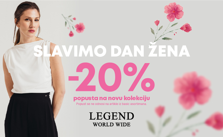 Slavimo 8. mart! -20% popusta na novu kolekciju.