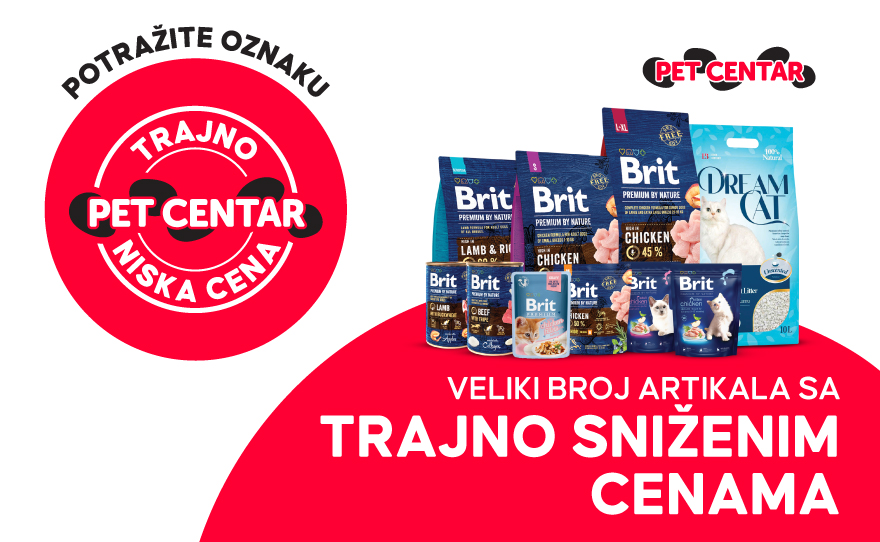Trajno Niske Cene u Pet centar prodavnici u našem centru!