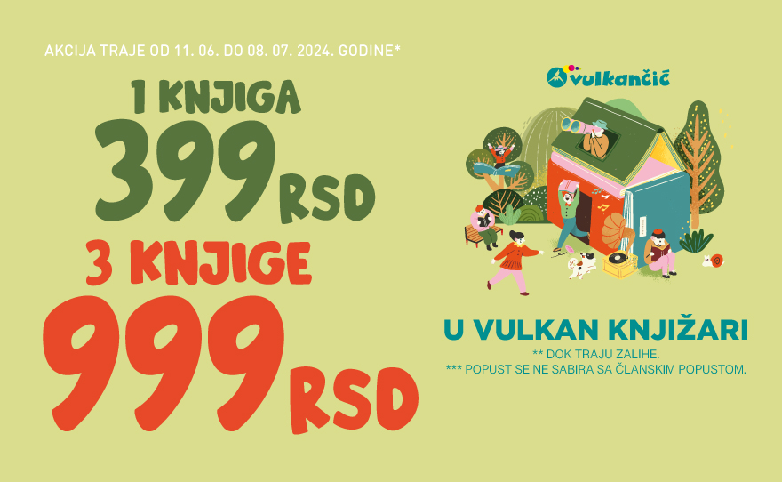 📚 Akcija na odabrane Vulkančić knjige je počela i trajaće do 8. jula! 🧸️