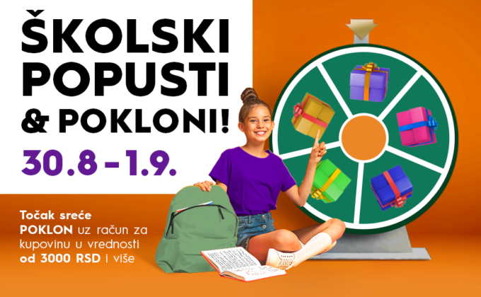 🎡 ŠKOLSKI POPUSTI & POKLONI 30. avgust – 1. septembar 🎡