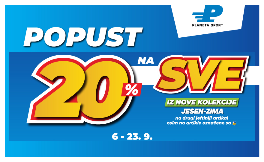 Septembarske niske cene u Planeta Sportu! ✨