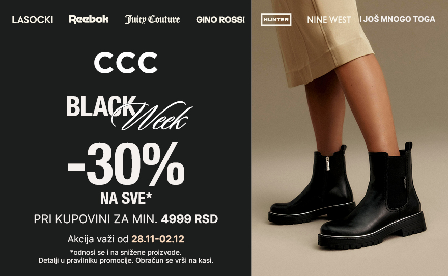 Black Week akcija u CCC prodavnici