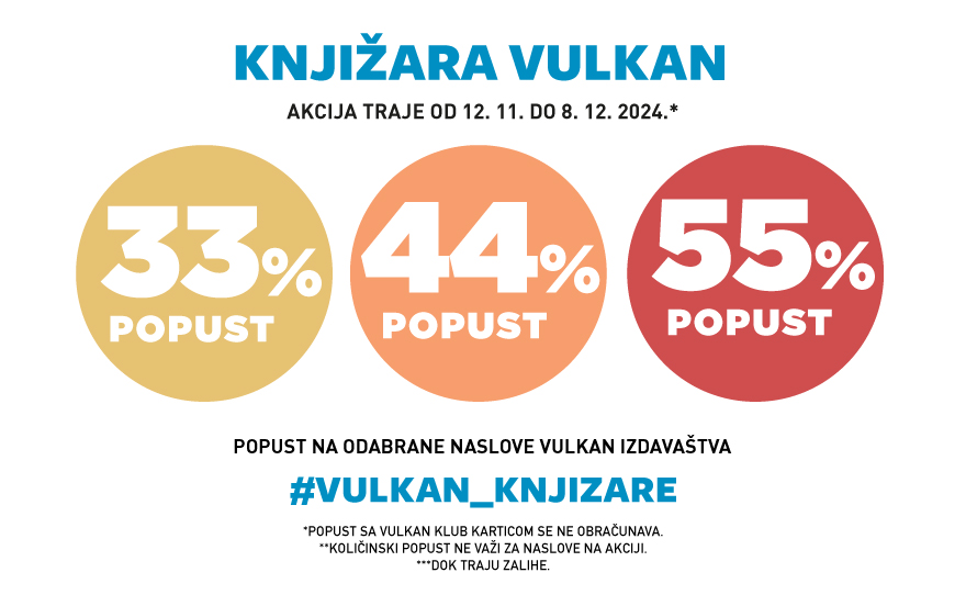 Vulkan knjižara popusti do 55% na odabrane naslove 📚