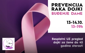 🎗️Prevencija raka dojki, buđenje dame! 13. i 14. oktobar🎗️