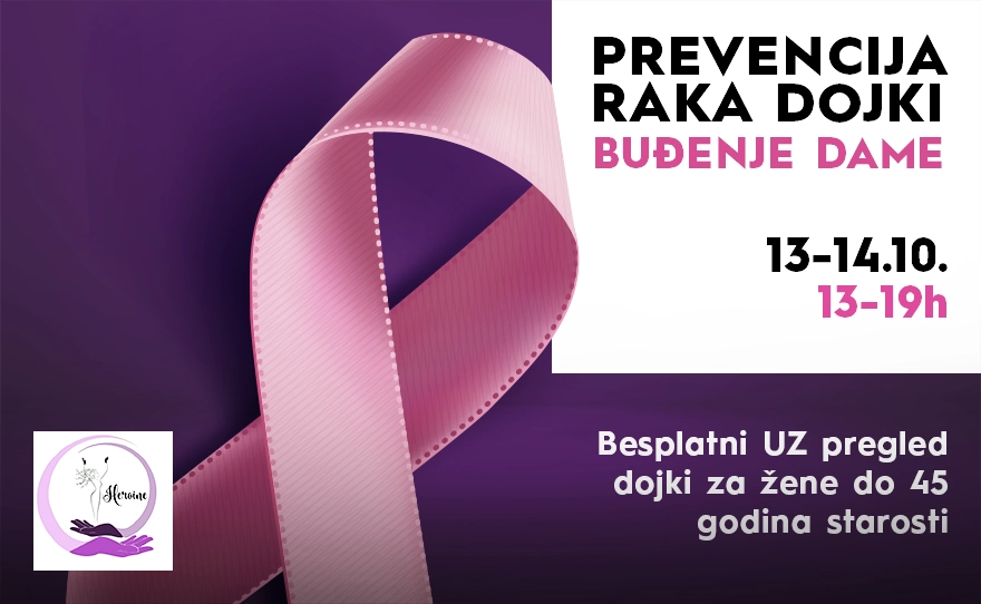 🎗️Prevencija raka dojki, buđenje dame! 13. i 14. oktobar🎗️
