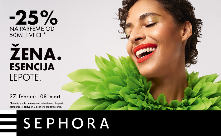 Sephora – 25% popusta na parfeme