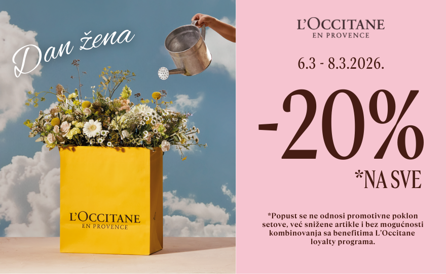 L’Occitane -20% NA SVE!