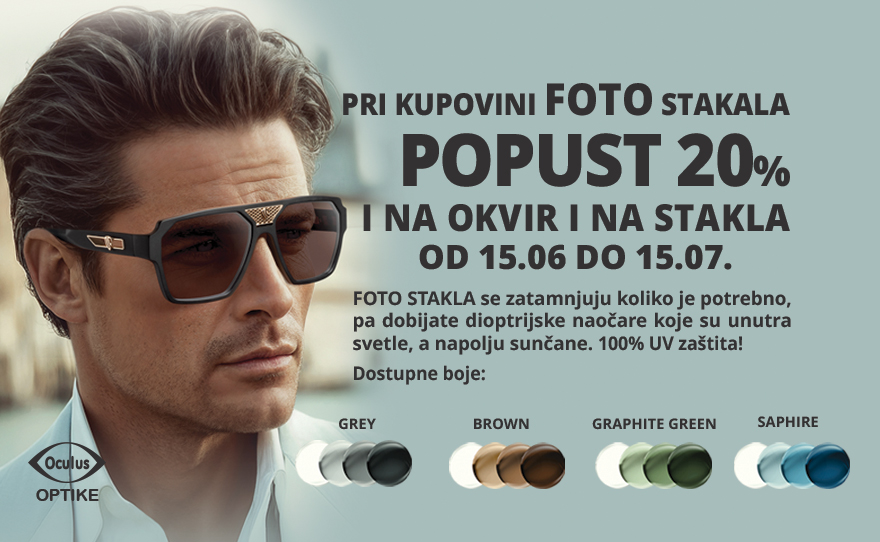 POPUSTI U OCULUS OPTICI OD 15.06 DO 15.07.2026.