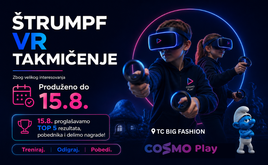 Cosmoplay – Štrumpf VR izazov se nastavlja! 🍄🎮