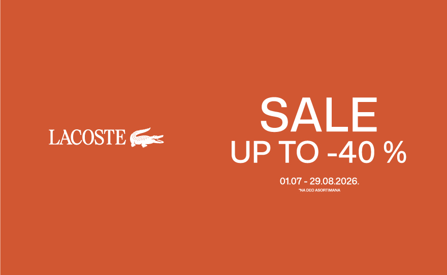 Lacoste – SEZONSKO SNIZENJE do -40% na deo asortimana