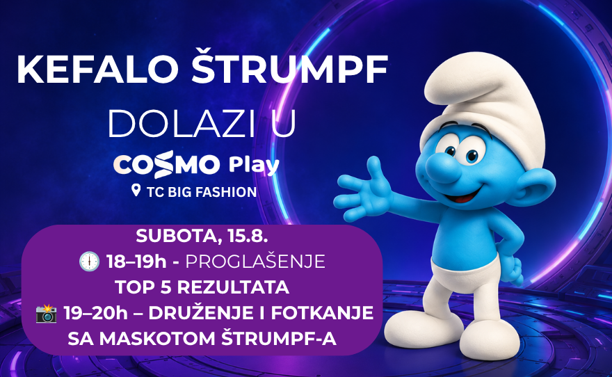 Kefalo Štrumpf dolazi u COSMO!