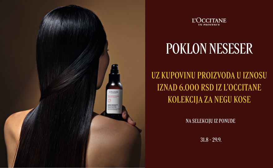 Poklon L’OCCITANE neseser uz negu kose