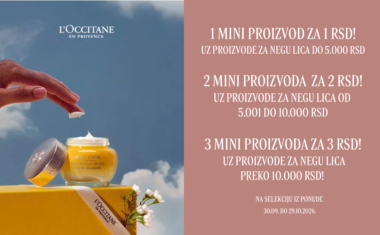 L’OCCITANE nega lica – mini proizvodi već od 1 RSD