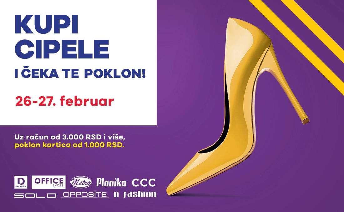 👡KUPI CIPELE I ČEKA TE POKLON! 26-27.2. 👡