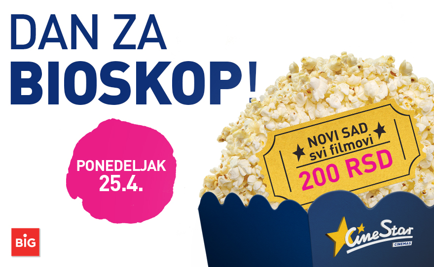 CineStar – Najnoviji filmski hitovi za samo 200 dinara!