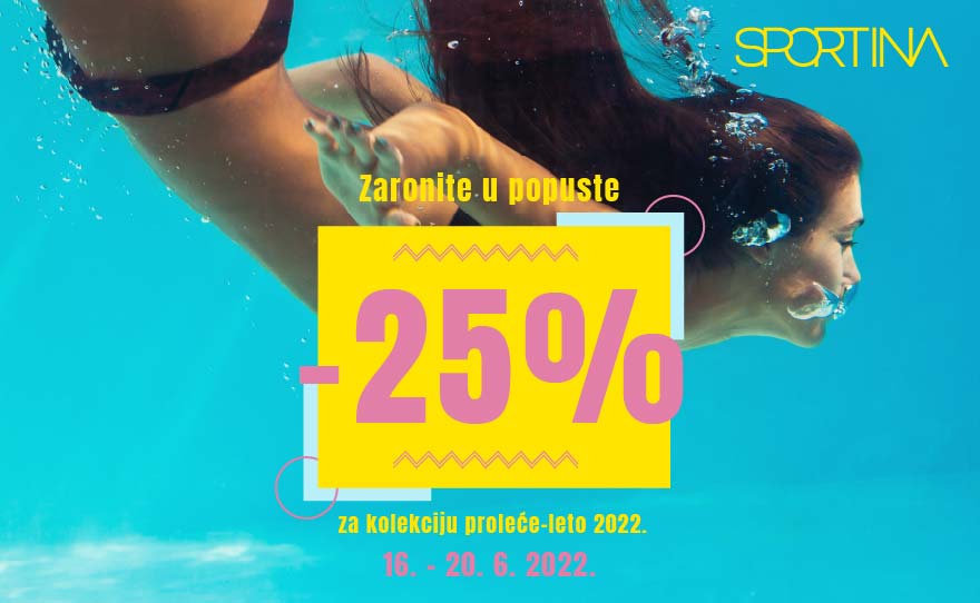 Sportina 25% popusta na vaše omiljene modne komade