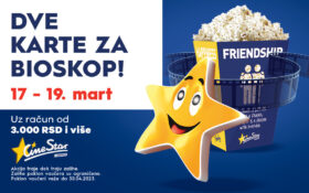 DOĐI PO SVOJE DVE KARTE ZA #CineStarBIGNoviSad, 17-19.03📽️