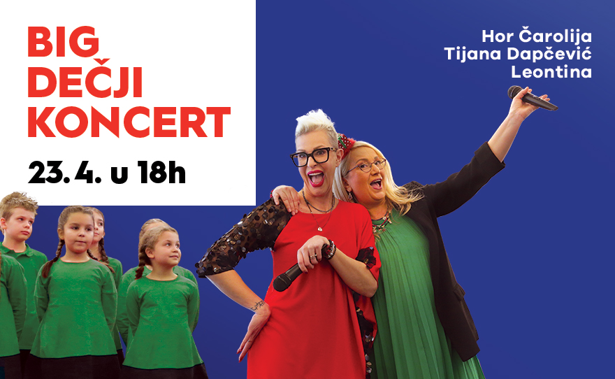 🎶 BIG DEČIJI KONCERT – 23. april u 18h! 🎶
