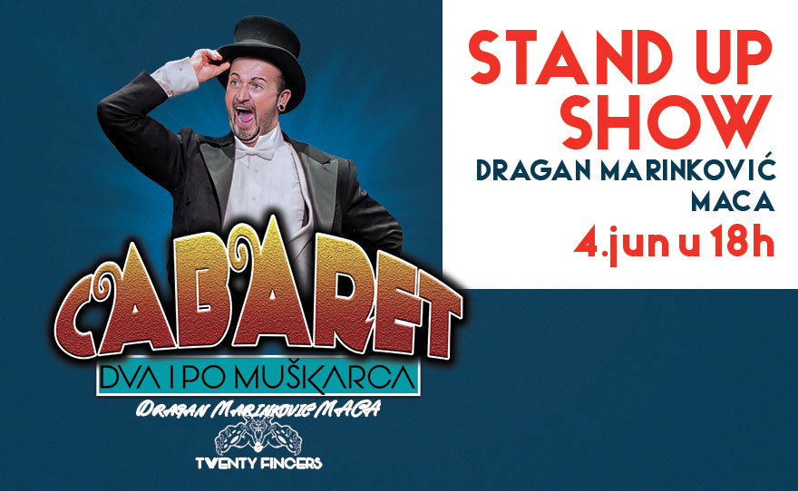 STAND UP SHOW, Dragan Marinković Maca, 4. jun u 18h🎭