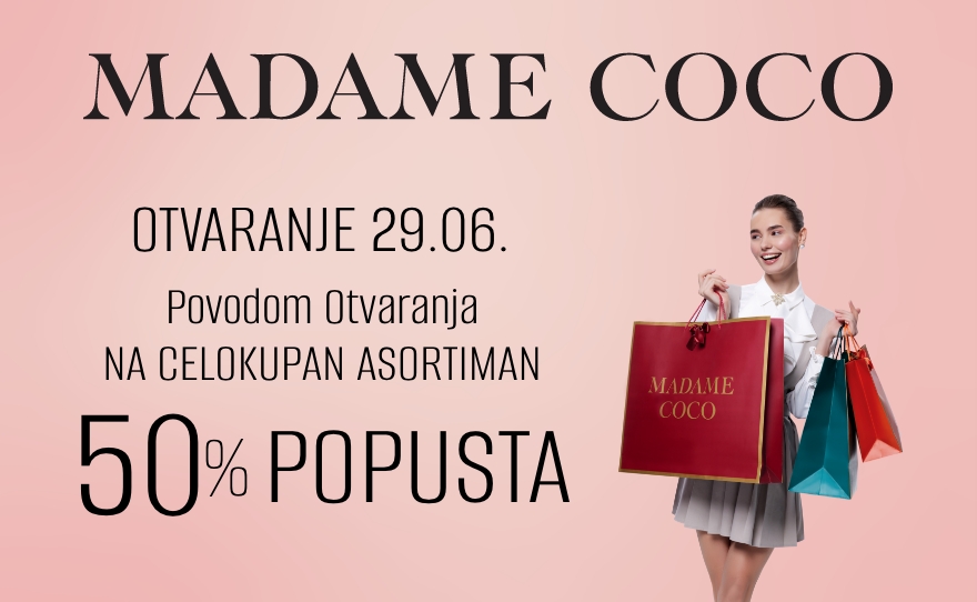 Otvaranje Madame Coco prodavnice u BIG centru