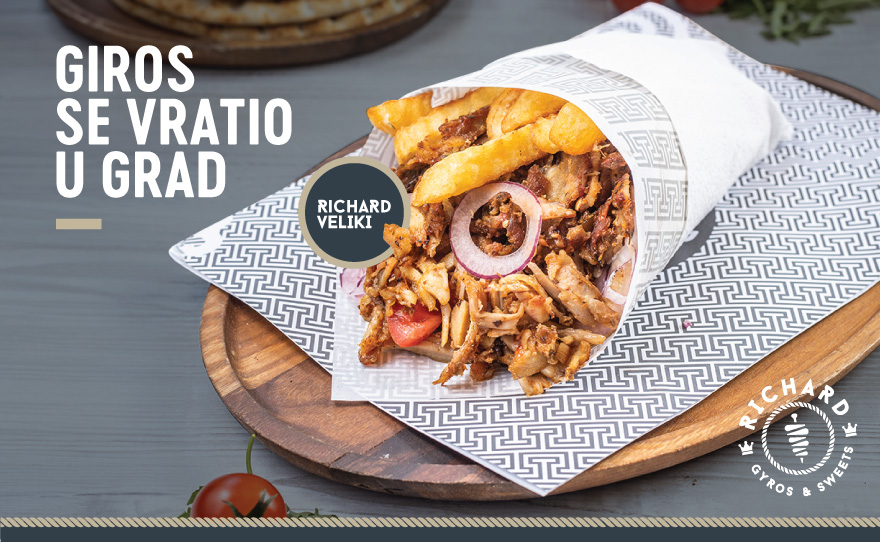Richard Gyros od danas otvara svoja vrata svim ljubiteljima gyrosa u BIG tržnom centru!