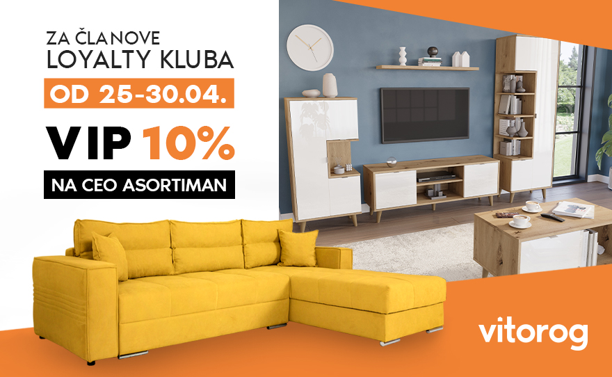 Vip popusti u Vitorog salonu nameštaja!