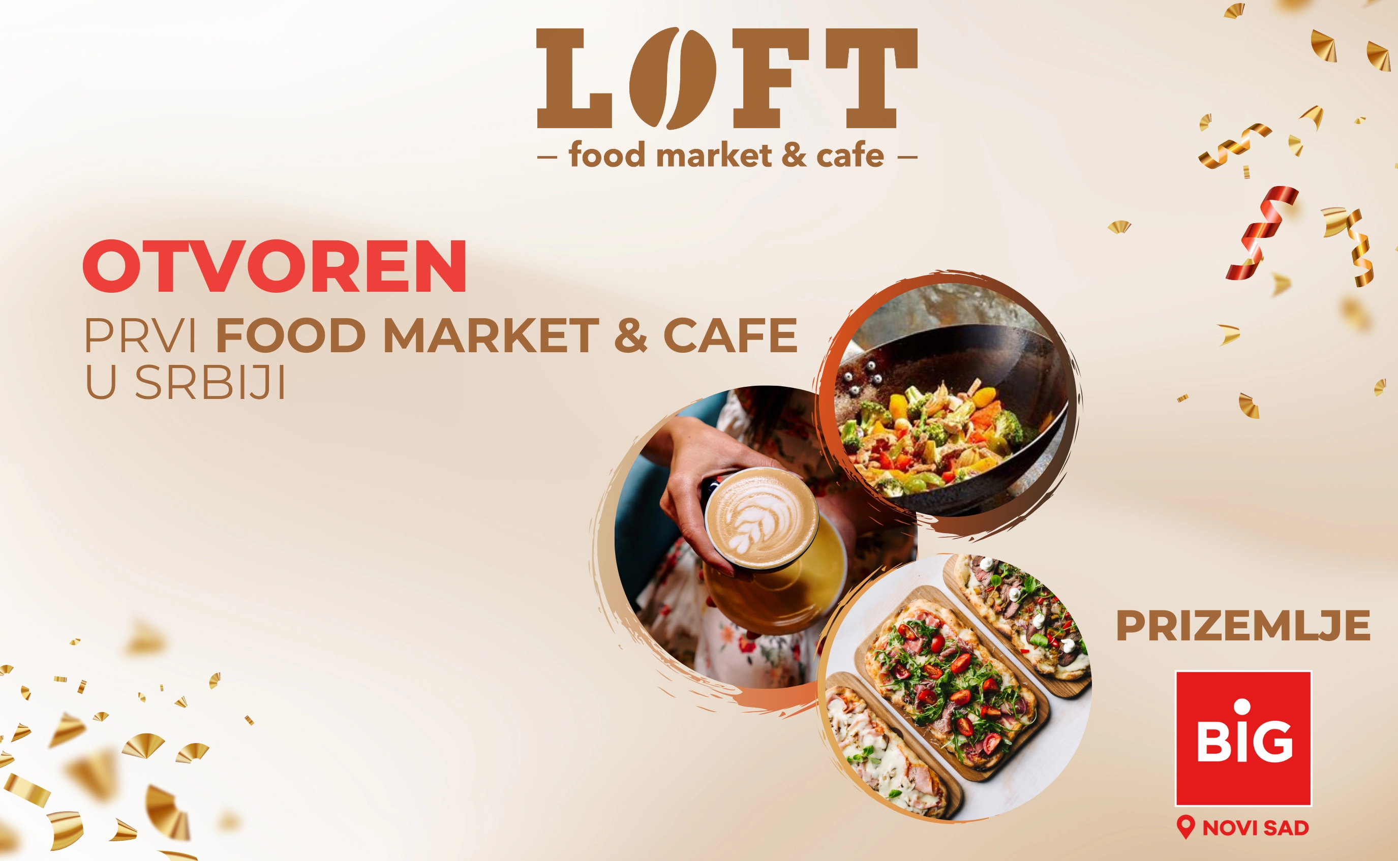 Prvi Food Market u Srbiji u BIG Novi Sad