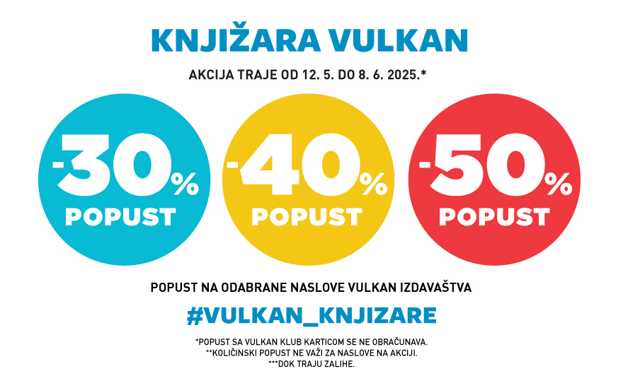 Dragi knjigoljupci, u vašoj Vulkan knjižari je počela nova akcija! 🙂