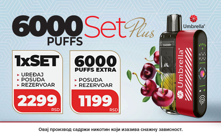 Umbrella – 6000 PUFFS SET PLUS