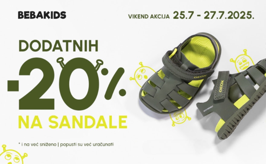 BEBAKIDS – DODATNIH 20% NA DEČIJE SANDALE!