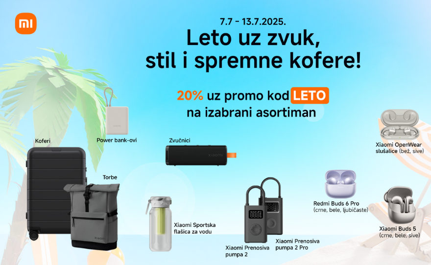 Xiaomi – Leto uz zvuk, stil i spremne kofere!