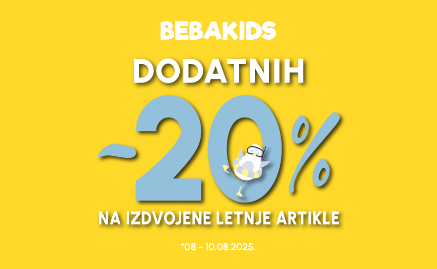 BEBAKIDS – Dodatnih 20% na izdvojenu letnju ponudu