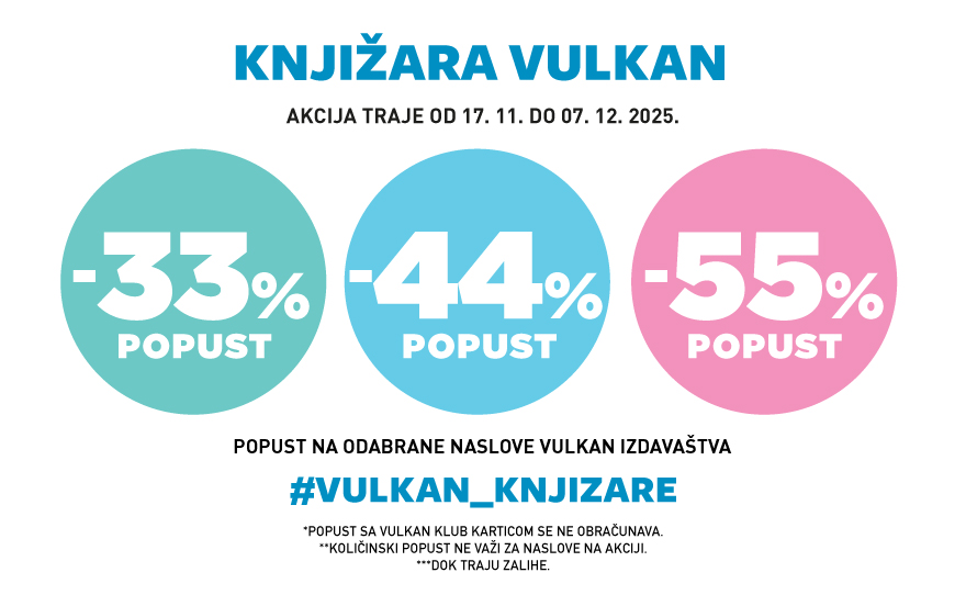 33, 44 i 55% popusta na odabrana Vulkanova izdanja