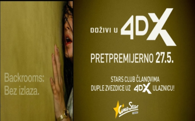 Cinestar – PREMIJERA BACKROOMS U 4DX!