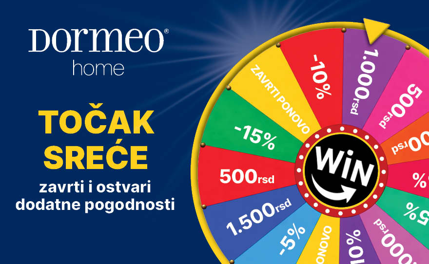 Točak sreće u Dormeo home-u