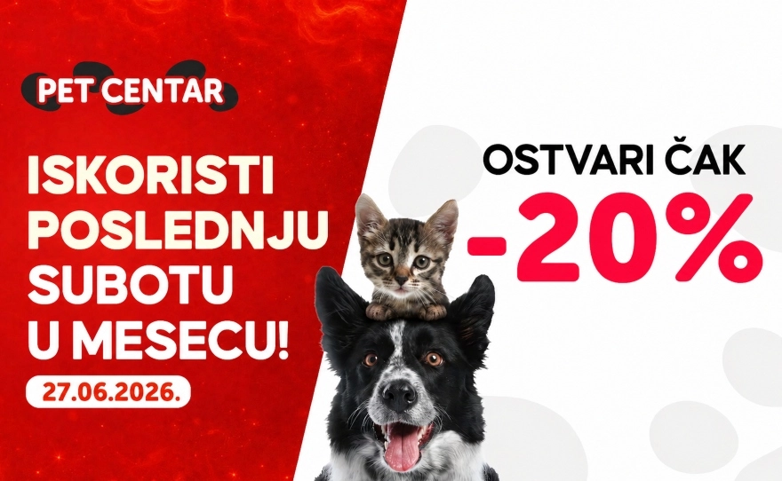 Pet Centar – Poslednja subota u mesecu donosi -20%!