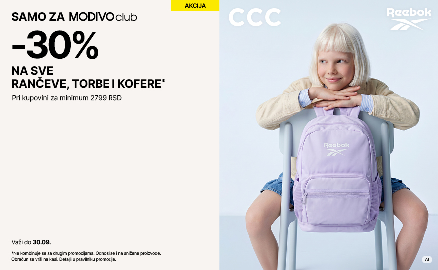 Velika akcija na torbe u CCC radnji!