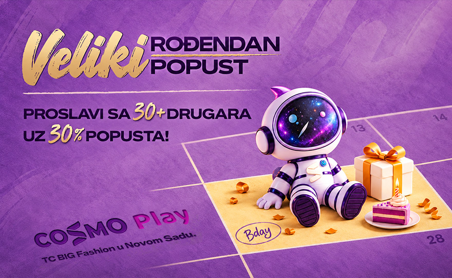 Veliki rođendan popust u Cosmu!