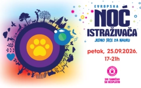 🔬 EVROPSKA NOĆ ISTRAŽIVAČA | Petak, 25. septembar od 17–21h 🐾