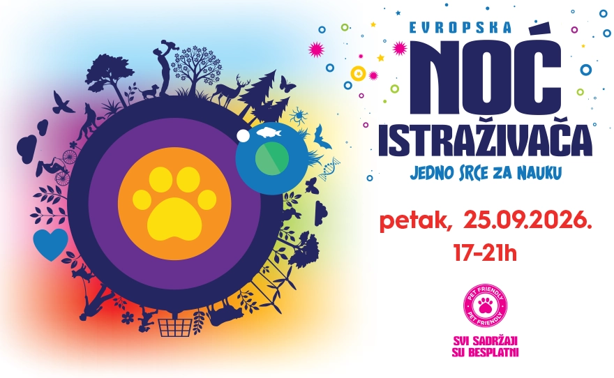 🔬 EVROPSKA NOĆ ISTRAŽIVAČA | Petak, 25. septembar od 17–21h 🐾